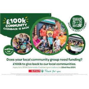 SPAR UK £100k Community Cashback scheme returns